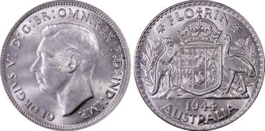 1944(m) Florin KM-40  Ag MS64