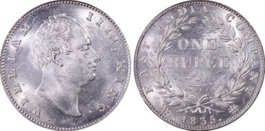 1835.(C) Rupee SW-1.39 MS63
