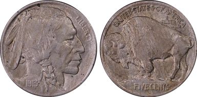 1913-D 5C Type 1 AU58