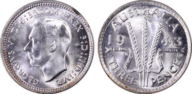 1943-D 3D KM-37  Ag MS66