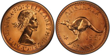 1957 Y. (p) 1D Matte PR66RD