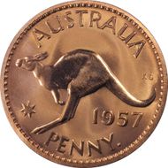 1957 Y. (p) 1D Matte PR65RD