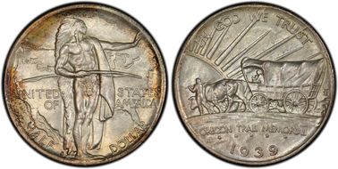 1939-S 50C Oregon MS67