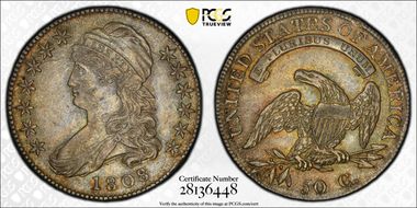 1808 50C O-107a AU58