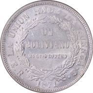 1871-PTS ER Boliv KM-155.3 11 Stars MS62