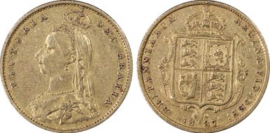 1887 1/2 Sov S-3869 Normal JEB XF45