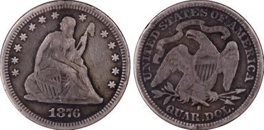 1876-S 25C N1