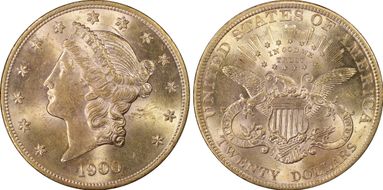 1900 $20 MS62