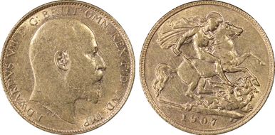 1907 1/2 Sov S-3974B AU55