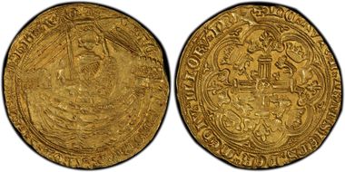 (1377-99) Noble S-1654 London MS63