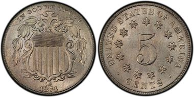 1874 5C MS66