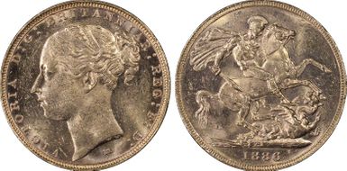 1886-M Sov S-3857C St. George MS63