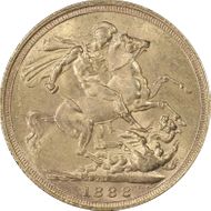 1888-S Sov S-3868DISH S9 1st Obverse Angled J MS62