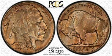 1921-S 5C MS63