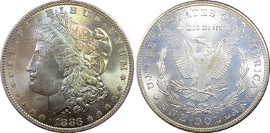 1883 $1 MS68+