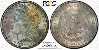 1883 $1 MS68+