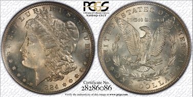 1884-S $1 MS64