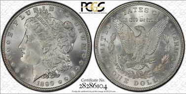 1890 $1 MS65+