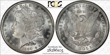 1890-CC $1 MS66