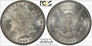 1900 $1 MS67+