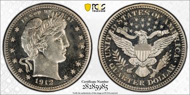 1912 25C PR67CAM