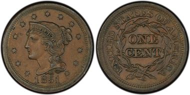 1851 1C Newcomb 20 AU55BN