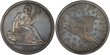 1836 $1 J-60 Original, Alignment I PR60
