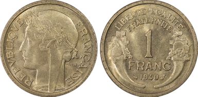 1940 1 Fr Gad-470 F-219 MS66+