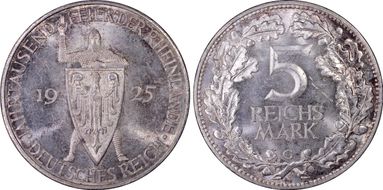 1925-G 5 Mk 1000 Years J-322 MS64+