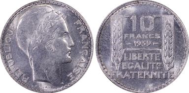 1939 10 Fr Gad-801 F-360 MS64