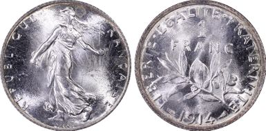 1914 1 Fr Gad-467 F-217 MS66
