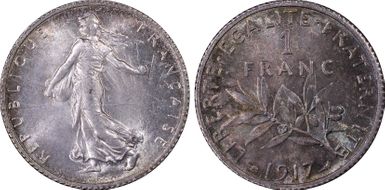 1917 1 Fr Gad-467 F-217 MS67