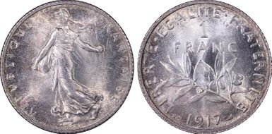 1917 1 Fr Gad-467 F-217 MS66+