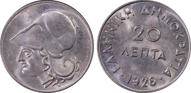 1926 20 Lep KM-67 MS65