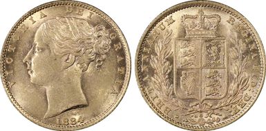 1884-S Sov S-3855B Shield MS61