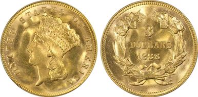 1888 $3 MS66+