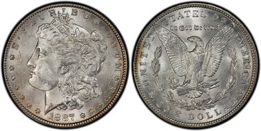 1887 $1 MS64
