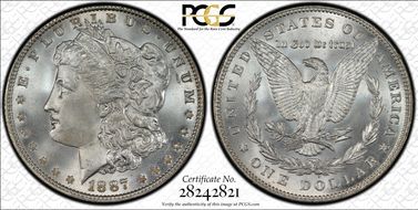 1887 $1 MS67