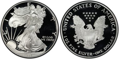 1995-W $1 Silver Eagle PR69DCAM