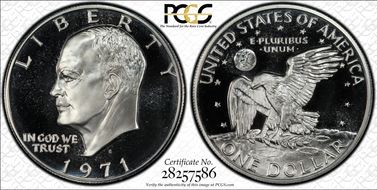 1971-S $1 Silver PR68DCAM