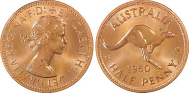 1960 Y. (p) 1/2D PR66RD