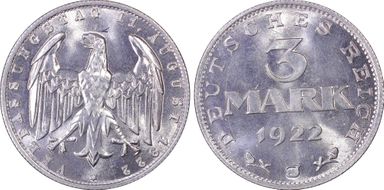 1922-J 3 Mk Constitution J-303 MS64