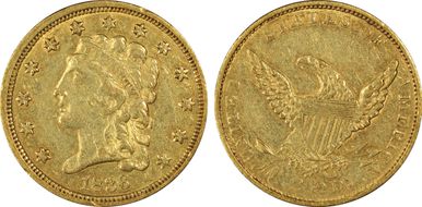 1836 $2.50 Script 8 XF45