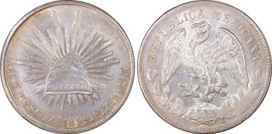 1899-Zs FZ Peso KM-409.3 AU58