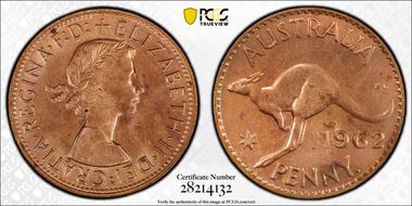 1962 Y. (p) 1D MS65RB