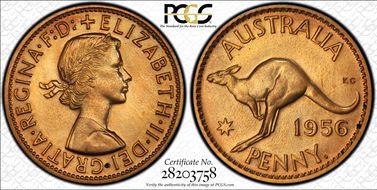 1956 Y. (p) 1D PR62RD