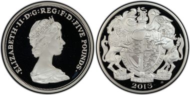 2013 £5 S-L29 Second Portrait Ag Pft PR68DCAM