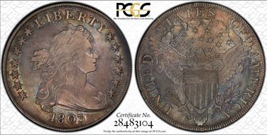 1803 $1 Large 3 XF45