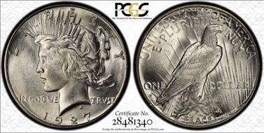 1927-S $1 MS64+