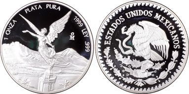 1999-Mo Onza Libertad Ag PR68DCAM
